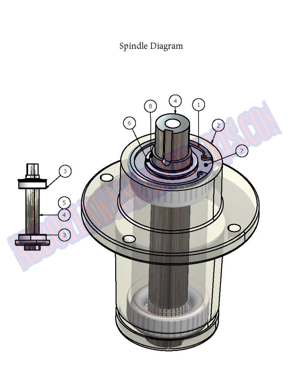 BAD BOY MOWERS 2007 DIESEL SPINDLE ASSEMBLY