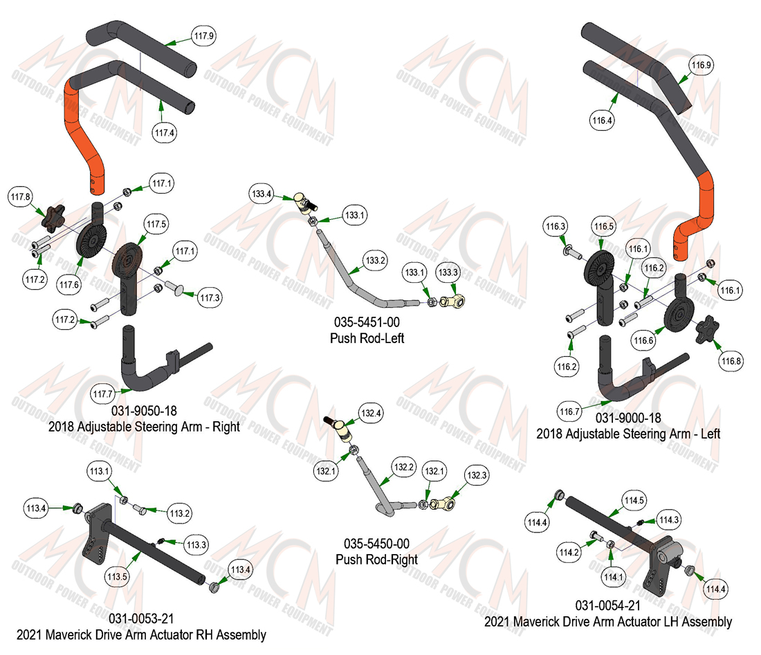 2022_MAVERICK_DRIVE_ARM_SUBASSEMBLIES
