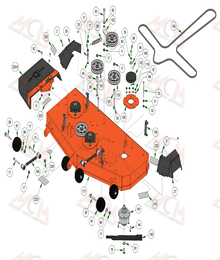2022 MAVERICK HD 54" DECK ASSEMBLY
