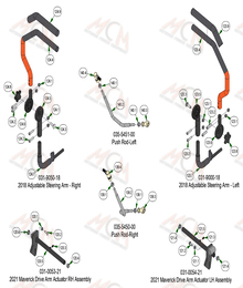 2022 MAVERICK HD DRIVE ARMS SUB-ASSEMBLIES