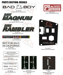 2022 Bad Boy MZ & MZ Magnum Decals