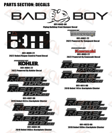 2022 Bad Boy Rebel Decals