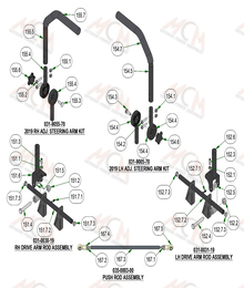2022 Bad Boy Rebel Drive Arms Assembly (Cont)