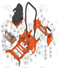 2022 Bad Boy Rebel Covers & Seat Pan Assembly
