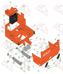 2022 Bad Boy Renegade Diesel Battery Rear Cover
