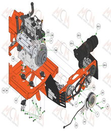 2022 Bad Boy Renegade Diesel Engine Bay