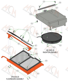 2022 Bad Boy Renegade Diesel Floorboard, Radiator