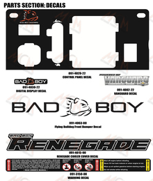 2022 Bad Boy Renegade Gas Decals