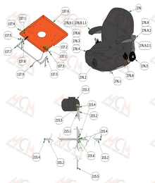2022 Bad Boy Renegade Gas Seat & Brake Sub-assemblies