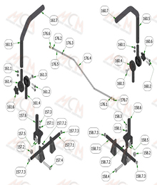 2022 Bad Boy Renegade Gas Steering / Drive Arms Sub-assemblies