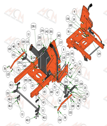 2022 Bad Boy Revolt Deck Height Lever Assembly