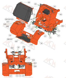 2022 Bad Boy Revolt Rear Assembly (Cont)