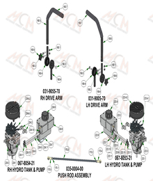 2022 Bad Boy Rogue Drive Arms Sub-assemblies (Cont)