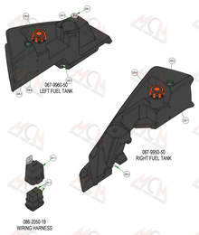 2022 Bad Boy Rogue Tanks & Battery: Fuel Tanks