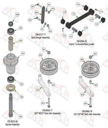 2022 Bad Boy ZT Elite Deck Sub Assemblies (Cont)