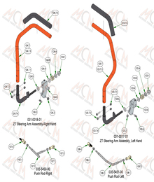 2022 Bad Boy ZT Elite Drive Arm Sub Assemblies
