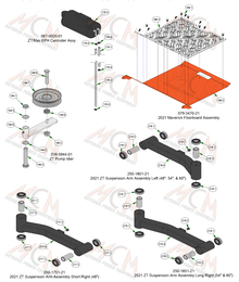 2022 Bad Boy ZT Elite Frame Sub Assemblies