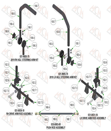 2023 Bad Boy Rebel Drive Arms Assembly (Cont)