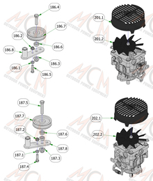 2023 Bad Boy Renegade Gas Pumps & Idler Subassemblies