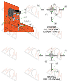 2023 Bad Boy Rogue Tanks & Battery: Brake & Fuel Lines