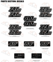 2023 Bad Boy ZT Elite Decals (Cont)