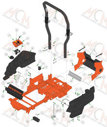 2024 MAVERICK GAS TANK & REAR COVER ASSEMBLIES