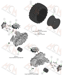 2024 MAVERICK HD REAR WHEELS ASSEMBLY
