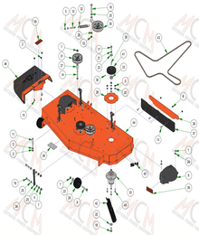 2024 RAIDER (Walk-Behind) 54'' DECK ASSEMBLY