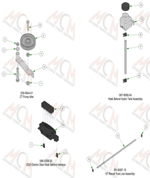 2024 RAIDER (Walk-Behind) FRAME SUB ASSEMBLIES