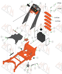 2024 RAIDER (Walk-Behind) FRAME ASSEMBLY