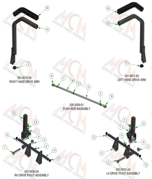 2024 BAD BOY REBEL DRIVE ARMS ASSEMBLY (CONT)