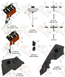 2024 BAD BOY REBEL TANKS & BATTERY SUB ASSEMBLIES