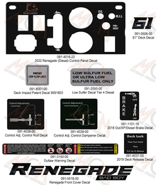 2024 BAD BOY RENEGADE DIESEL DECALS