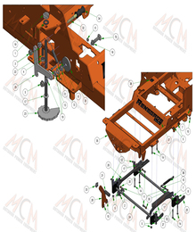 2024 BAD BOY RENEGADE DIESEL DECK HEIGHT ACTUATORS