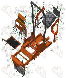 2024 BAD BOY RENEGADE DIESEL FLOORBOARD, ROPS, & RADIATOR