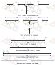 2024 BAD BOY RENEGADE DIESEL FUEL LINE ASSEMBLY