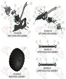 2024 BAD BOY RENEGADE DIESEL REAR SUSPENSION SUBASSEMBLY