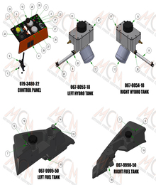 2024 BAD BOY RENEGADE DIESEL TANKS SUB ASSEMBLIES