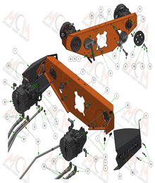 2024 BAD BOY RENEGADE GAS PUMPS & IDLER ASSEMBLY