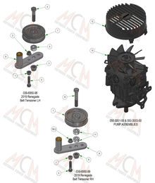 2024 BAD BOY RENEGADE GAS PUMPS & IDLER SUBASSEMBLIES