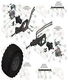 2024 BAD BOY RENEGADE GAS REAR SUSPENSION SUBASSEMBLIES