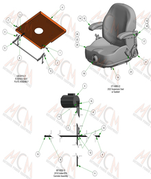 2024 BAD BOY RENEGADE GAS SEAT SUB-ASSEMBLIES