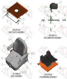 2024 BAD BOY ROGUE COVERS & SEAT SUB-ASSEMBLIES