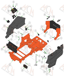 2024 ZT ELITE GAS TANK & REAR COVER ASSEMBLIES