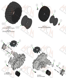 2024 ZT ELITE REAR WHEELS ASSEMBLY