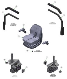 2025 BAD BOY E-MAGNUM SEAT SUB-ASSEMBLIES