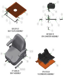 2025 BAD BOY ROGUE COVERS & SEAT SUB-ASSEMBLIES
