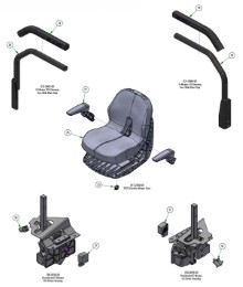 2026 BAD BOY E-MAGNUM SEAT SUB-ASSEMBLIES