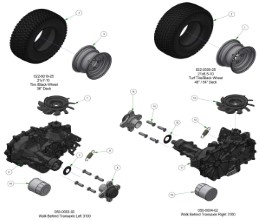 2026 BAD BOY RAIDER (WALK BEHIND) TRANSAXLE SUB ASSEMBLIES
