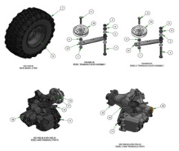 2026 BAD BOY REBEL TRANSAXLE SUBASSEMBLIES